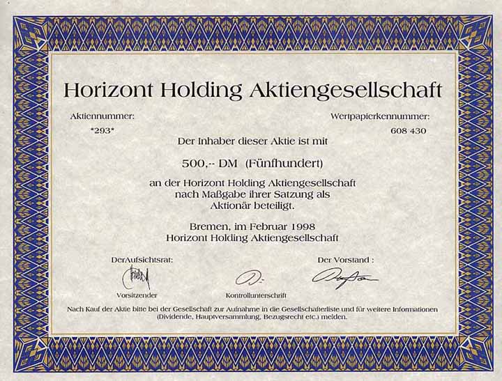 Horizont Holding AG