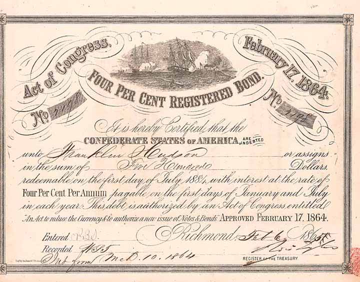 Confederate States of America, Cr. 141 A (R6) - Ball 288 (R5-)