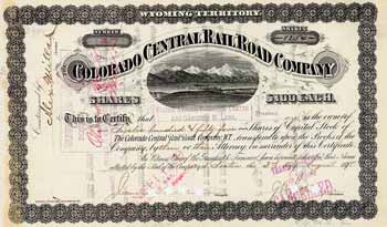 Colorado Central Railroad (Wyoming Territoty)