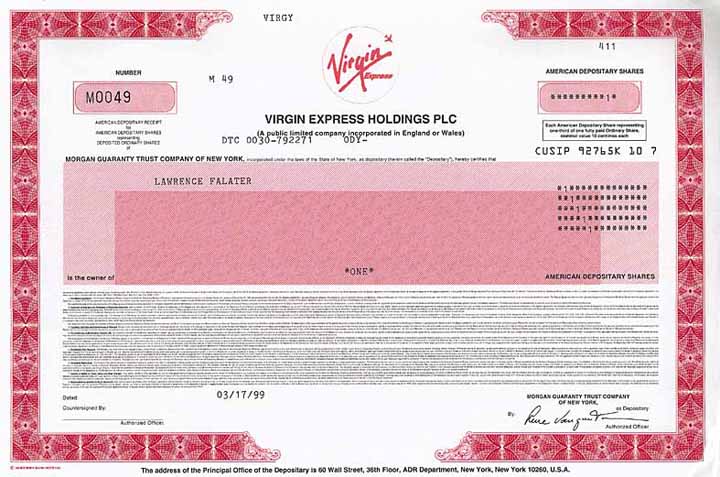 Virgin Express Holdings PLC