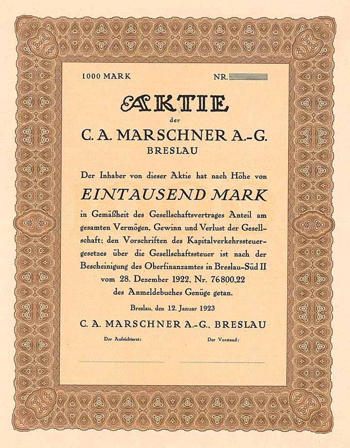 C. A. Marschner AG