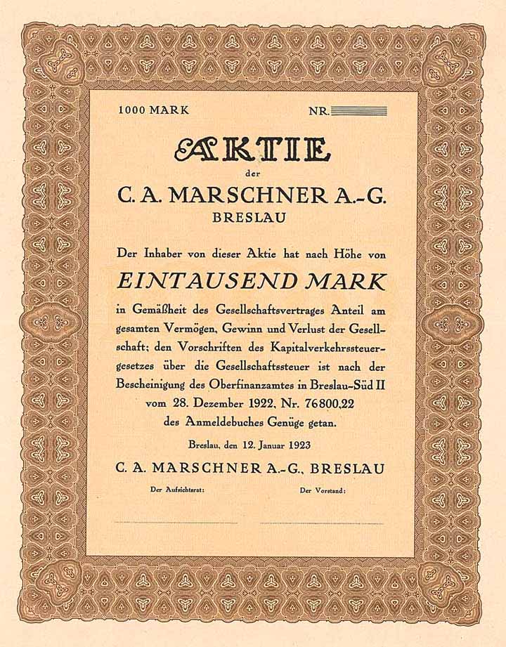 C. A. Marschner AG