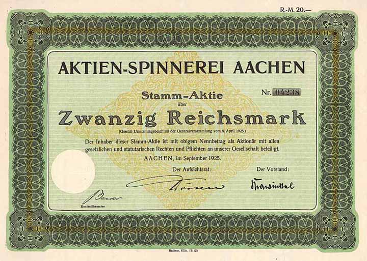 Aktien-Spinnerei Aachen