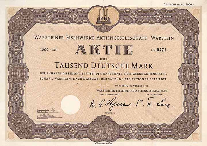 Warsteiner Eisenwerke AG