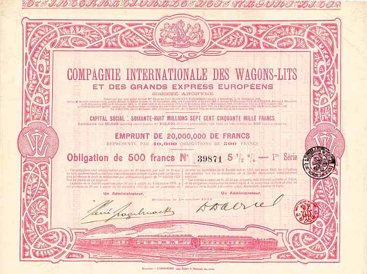 Cie. Internationale des Wagons-Lits et des Grands Express Européens S.A.