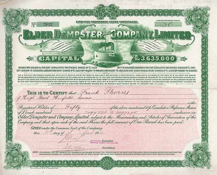 Elder Dempster and Company Ltd.