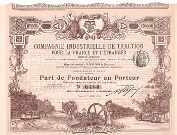 Cie. Industrielle de Traction pour la France et l’Étranger S.A.
