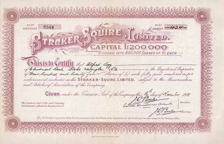 Straker-Squire Ltd.