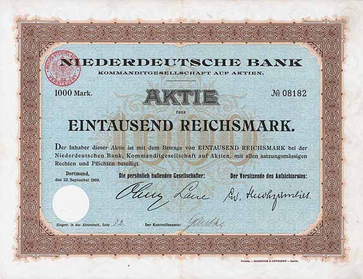 Niederdeutsche Bank KGaA