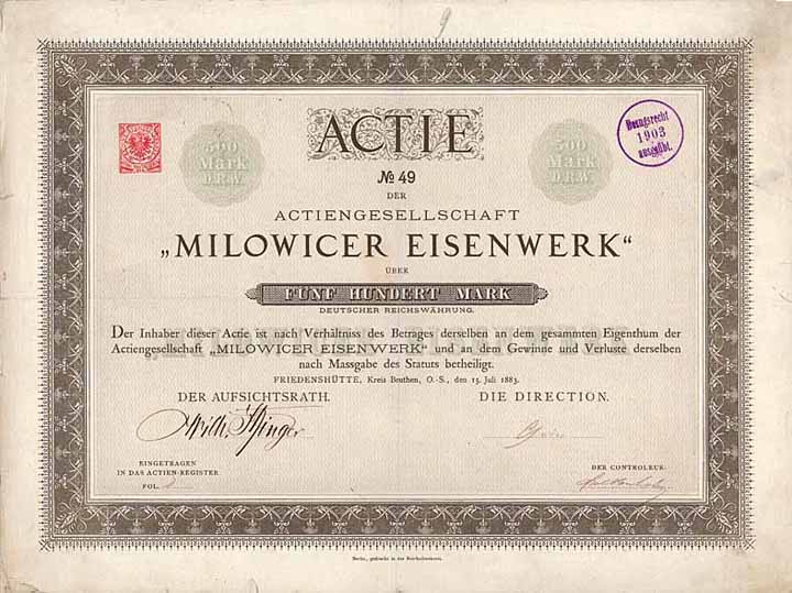 AG Milowicer Eisenwerk