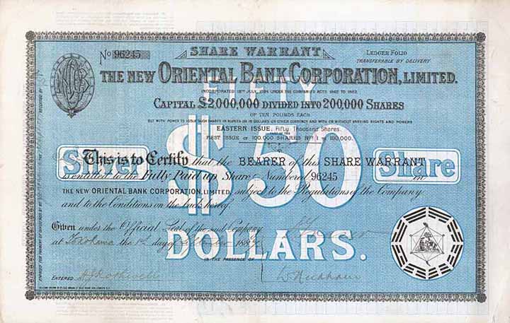 New Oriental Bank Corp.