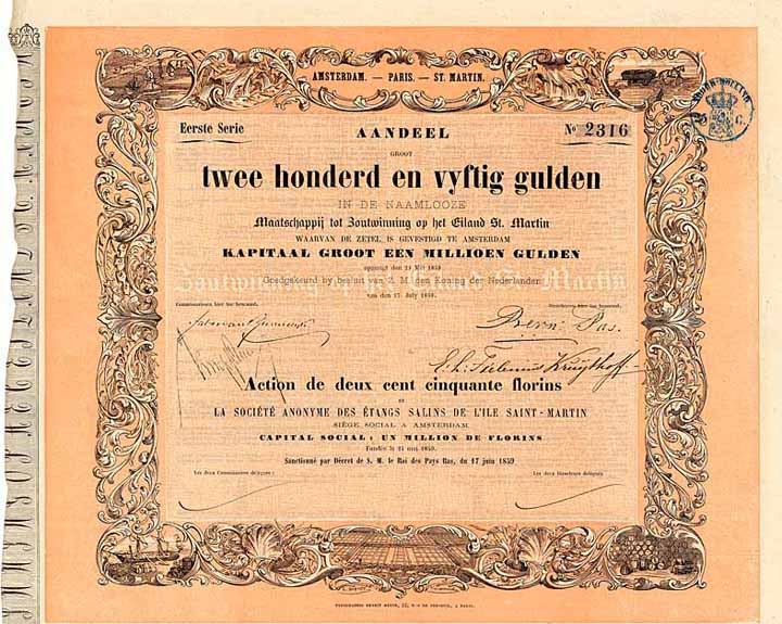 Mij. tot Zoutwinning op het Eiland St. Martin (S.A. des Étangs Salins de l’Ile Saint-Martin)