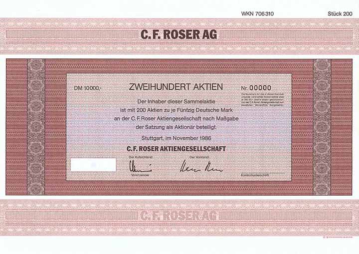 C. F. Roser AG