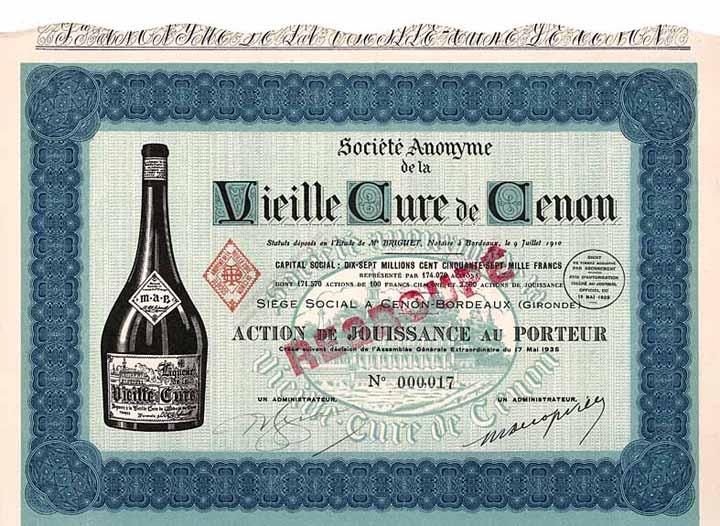 S.A. de la Vieille Cure de Cenon