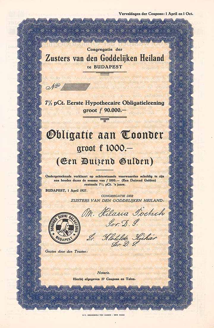 Congregatie der Zusters van den Goddelijken Heiland (Kongregation der Schwestern von dem Göttlichen Heiland)