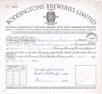 Boddingtons’ Breweries Ltd.
