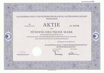 Allgemeine Gold- & Silberscheideanstalt AG