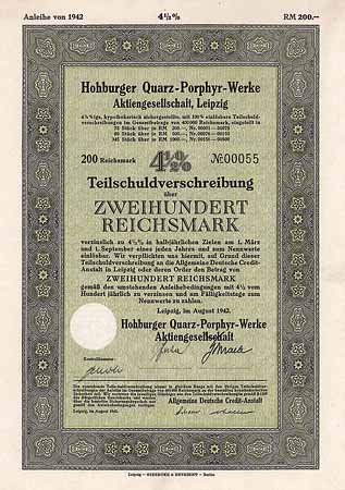 Hohburger Quarz-Porphyr-Werke AG