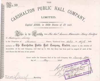 Carshalton Public Hall Co.