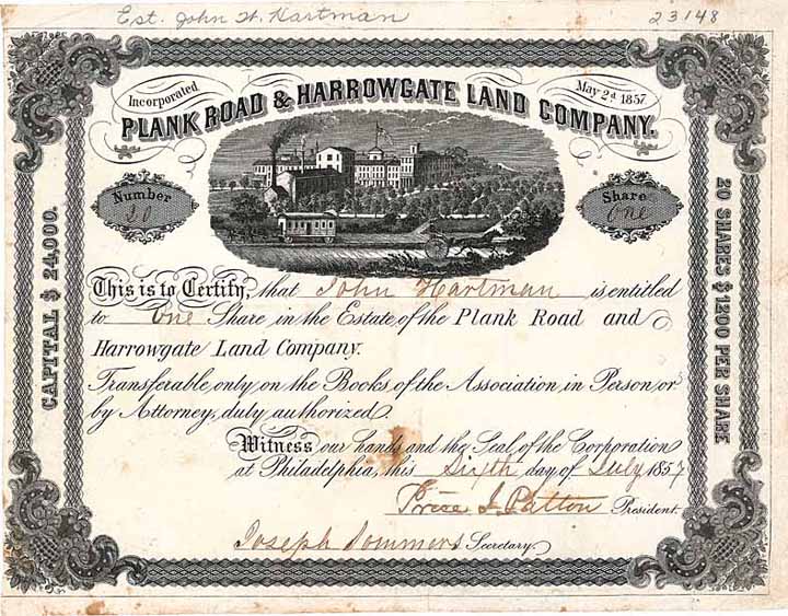 Plank Road & Harrowgate Land Co.