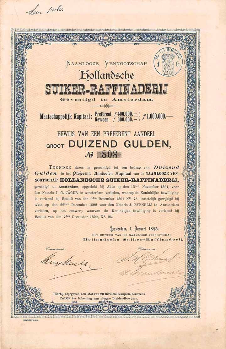 N.V. Hollandsche Suiker-Raffinaderij