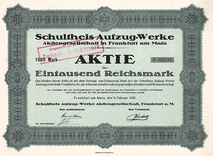 Schultheis Aufzug-Werke AG