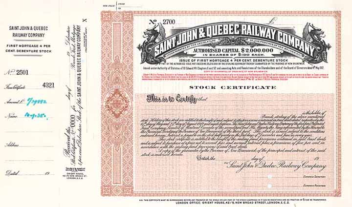 Saint John & Quebec Railway