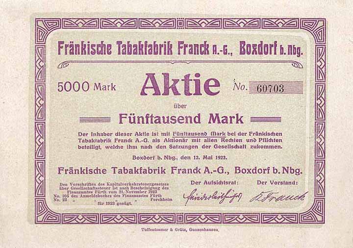 Fränkische Tabakfabrik Franck AG