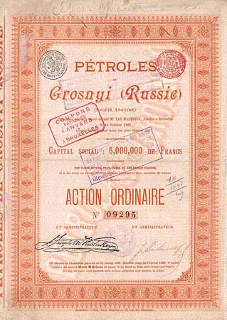 Pétroles de Grosnyi (Russie) S.A.
