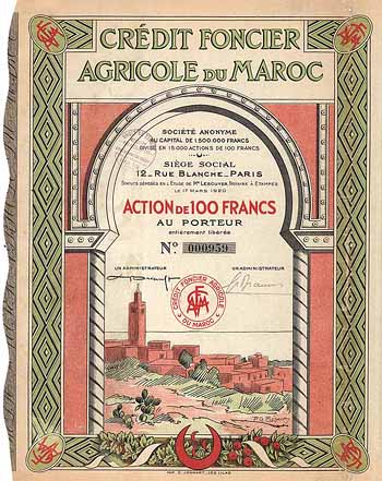 Crédit Foncier Agricole du Maroc S.A.