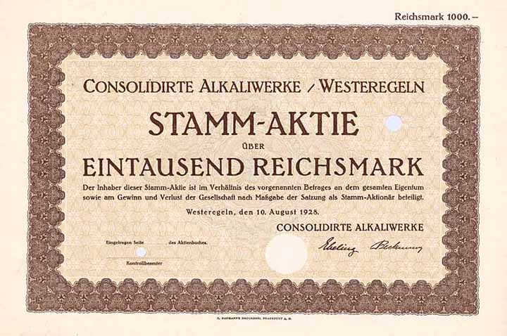 Consolidirte Alkaliwerke