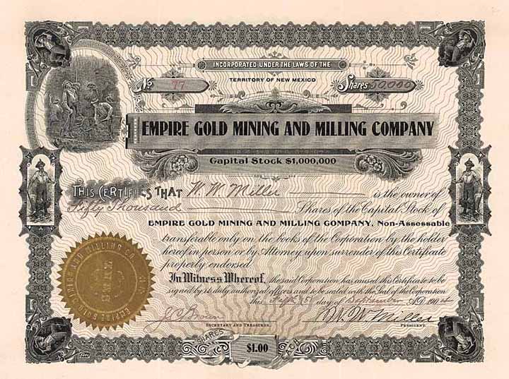 Empire Gold Mining and Milling Co.
