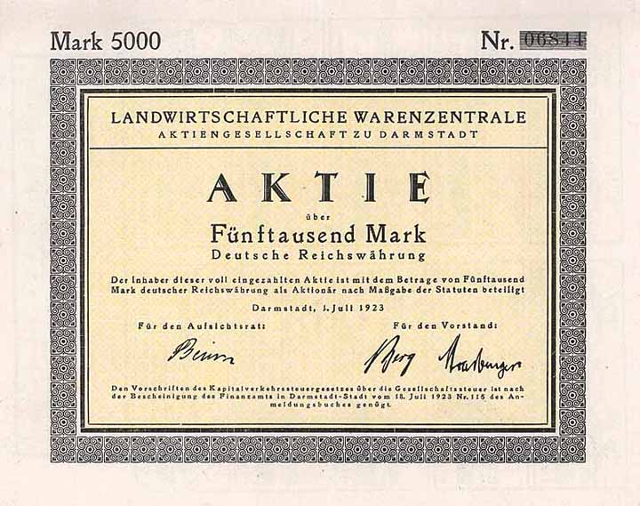 Landwirtschaftliche Warenzentrale AG