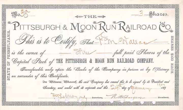 Pittsburgh & Moon Run Railroad