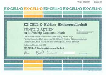 EX-CELL-O Holding AG