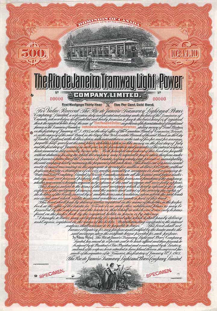 Rio de Janeiro Tramway, Light & Power Company Ltd.