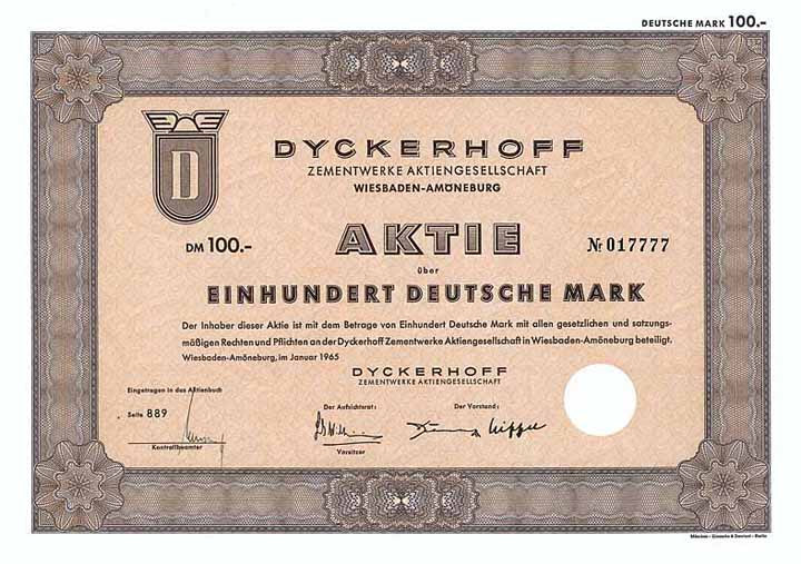 Dyckerhoff Zementwerke AG