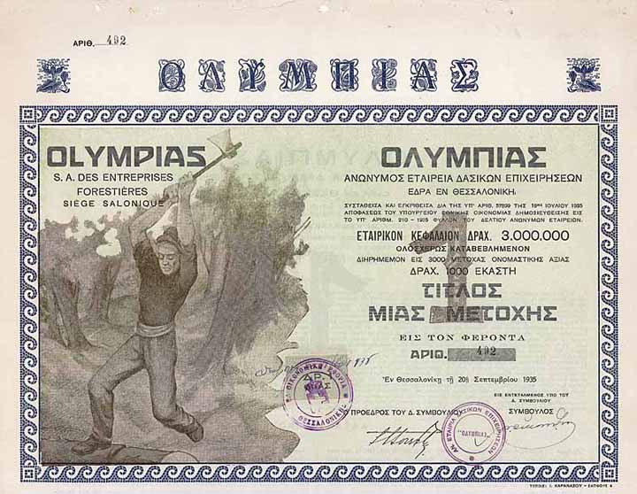 Olympias S.A. des Entreprises Forestières