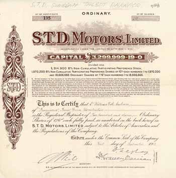 S.T.D. Motors, Ltd.