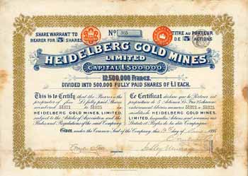 Heidelberg Gold Mines Ltd.