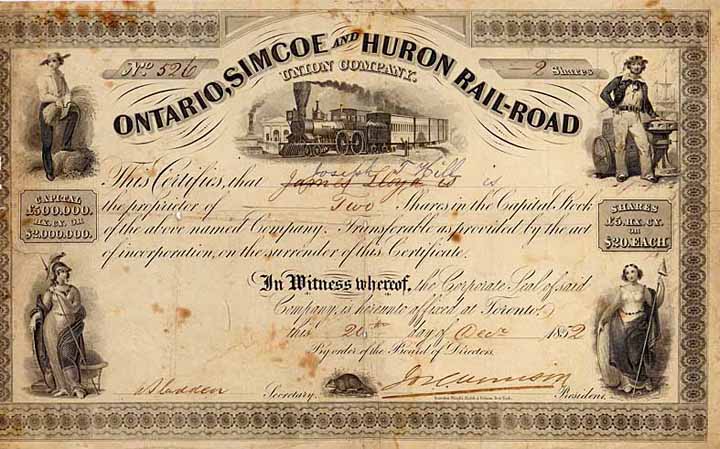 Ontario, Simcoe & Huron Rail Road Union Co.