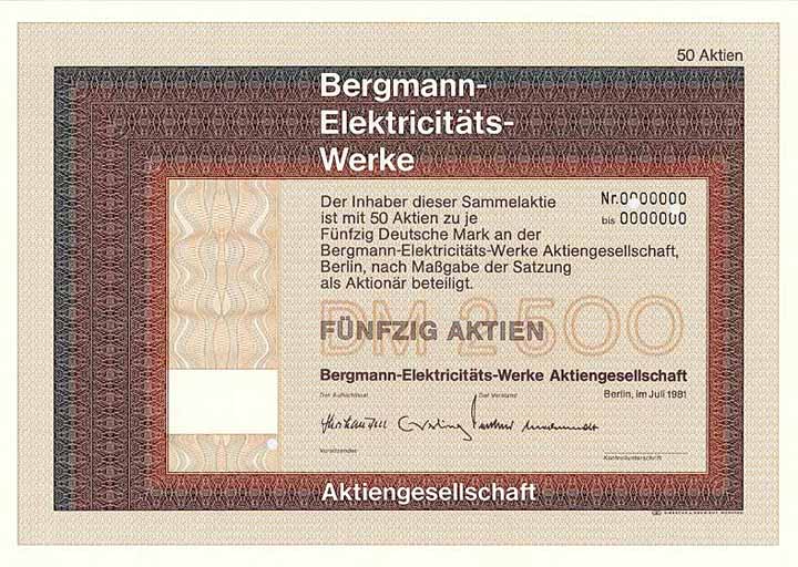 Bergmann-Elektricitäts-Werke AG