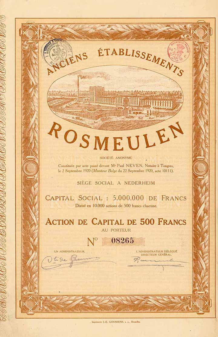 Anciens Établissements Rosmeulen S.A.