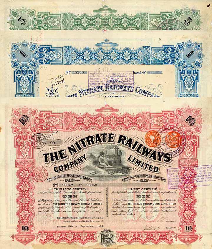 The Nitrate Railway Company, Ltd. (4 Stücke)