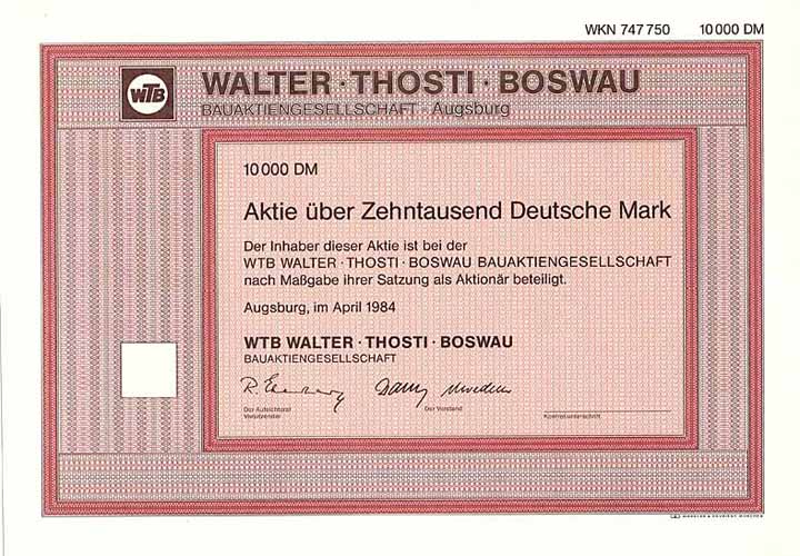 WTB Walter Thosti Boswau Bau-AG