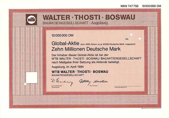 WTB Walter Thosti Boswau Bau-AG