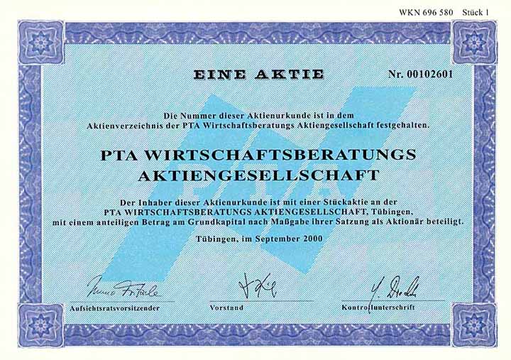 PTA Wirtschaftsberatungs AG