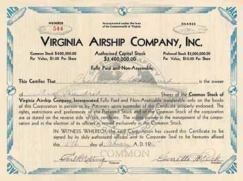 Virginia Airship Company, Inc.