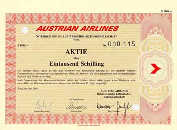 AUSTRIAN AIRLINES Österreichische Luftverkehrs-AG