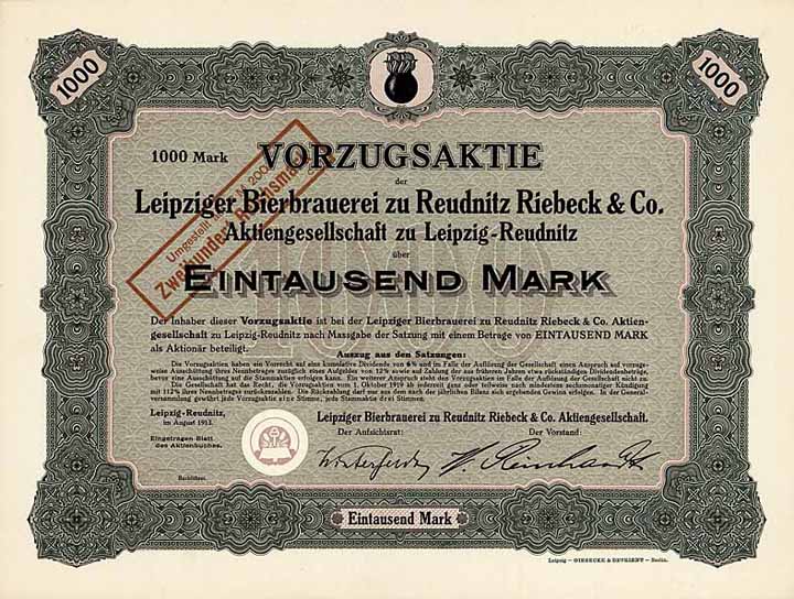 Leipziger Bierbrauerei zu Reudnitz Riebeck & Co. AG